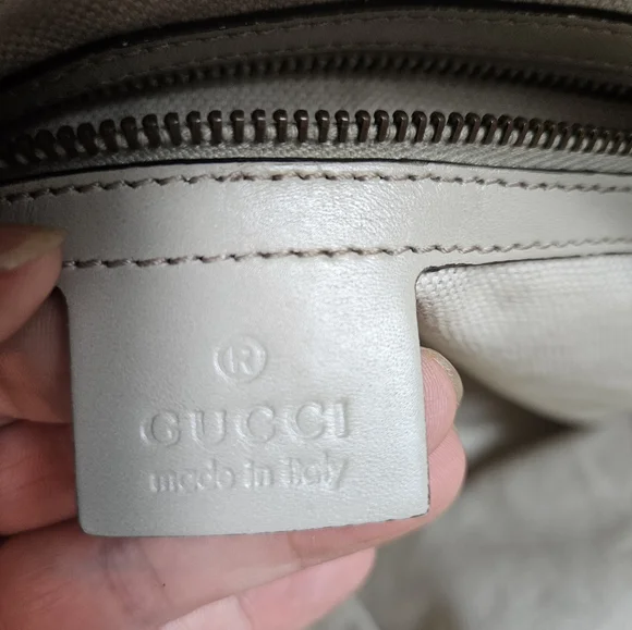 Auth Gucci GG Monogram Scarlett Studs Convertible Satchel handbag - Picture 12 of 12